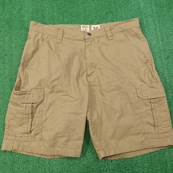 Red Head Cargo Shorts Mens 36 Khaki Ripstop Outdoor Pockets Hiking Utility - Picture 1 of 7